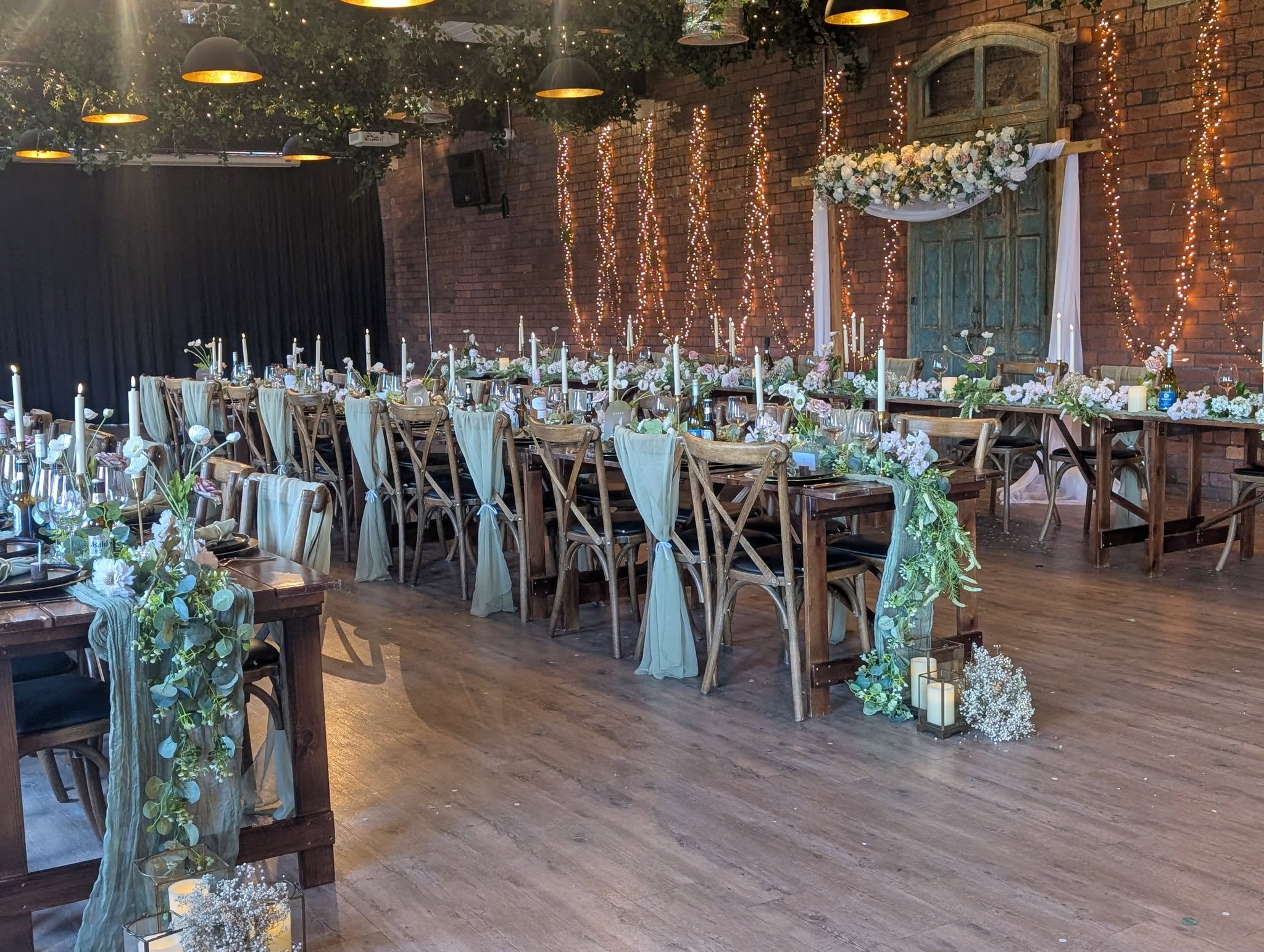 The Calder & Hebble dressed for a wedding ceremony and dinner