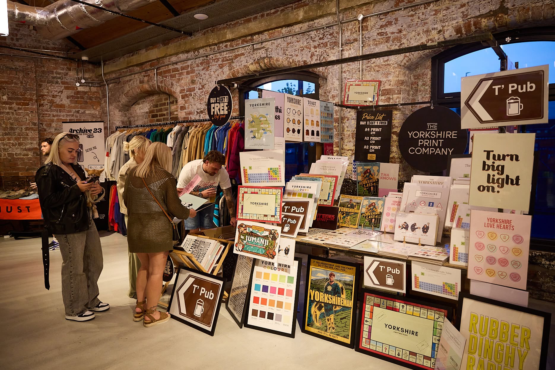 Independent makers market inside Rutland Mills